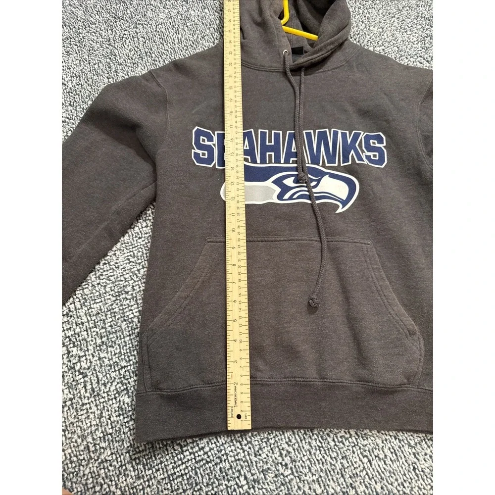 NFL Team Apparel Seattle Seahawks Gray Hoodie Pullover Sweatshirt Men's S